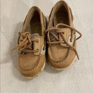 Sperry Kids Brown Lace-Up Moccasin Boat Shoes